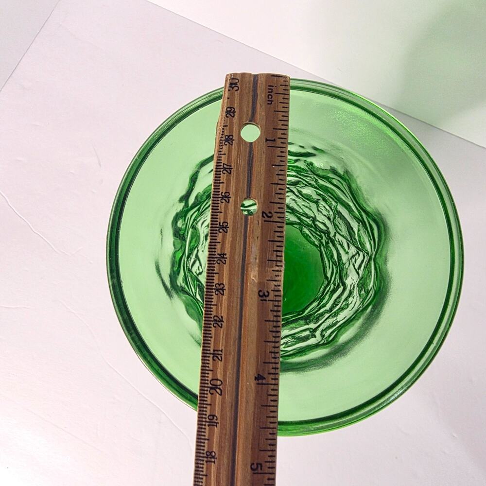 vintage green glass vase E.O. Brody Company - Picture 4 of 6